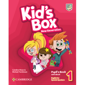 9788413224350 Kid's Box New Generation English for Spanish Speakers Level 1 Pupil's Book with eBook 1ºPRIMARIA Jeyjo
