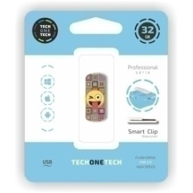 COMPRAR MEMORIA USB 32GB TECHONE EMOJI GUIÑO