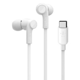 COMPRAR AURICULARES BELKIN BOTON USB-C BLANCO
