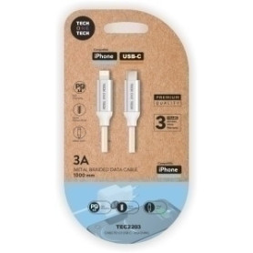 COMPRAR CABLE TECHONE USB-C-LIGHTNING BLANCO 1 m