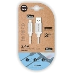 COMPRAR CABLE TECHONE USB-LIGHTNING BLANCO 1 m.