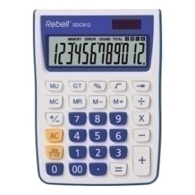 COMPRAR CALCULADORA MESA REBELL 12 DIG. 912 AZUL