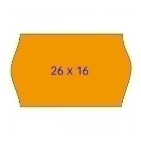 COMPRAR ETIQ.PRECIOS APLI REM.ONDA 26x16 NARANJA