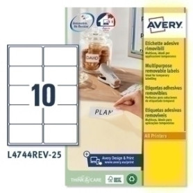 COMPRAR ETIQ.IMP.AVERY L4744REV 25h A4 96x50,8