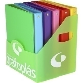 COMPRAR CARPETA 4º 4 ANILLAS 6 COLORES PVC EX 10