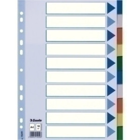 COMPRAR SEPARADORES ESSELTE PP A4 10 ps.IND.COL.