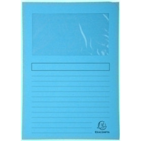 COMPRAR SUBCARP. EXAC. VENTANA 120g A4 AZUL P/25