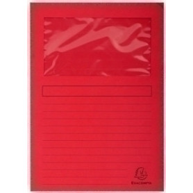 COMPRAR SUBCARP. EXAC. VENTANA 120g A4 ROJO P/25