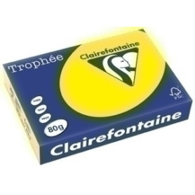 COMPRAR PAPEL COLOR A4 TROPHEE 80g 500h AMARILLO