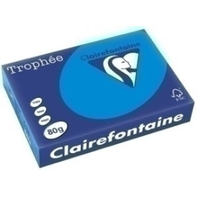 COMPRAR PAPEL COLOR A4 TROPHEE 80g 500h AZUL TUR