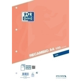COMPRAR RECAMBIO OXF. A4 100h 4 TAL. LISO NARANJ