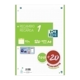 COMPRAR RECAMBIO OXF. A4 100h 4 TAL. CD.5 VERDE
