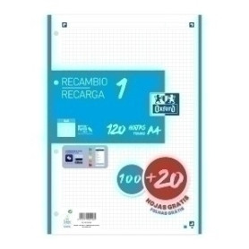 COMPRAR RECAMBIO OXF. A4 100h 4 TAL. CD.5 TURQ