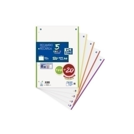 COMPRAR RECAMBIO OXF. A4 120h 4 TAL. LISO