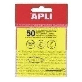 COMPRAR NOTAS ADHESIVAS APLI 50h 75x75 TRAS.AMA