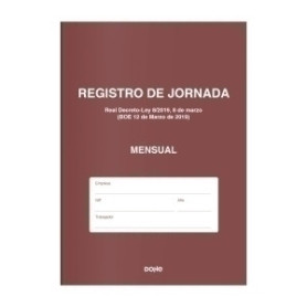 COMPRAR LIBRO REGISTRO JORNADA DOHE A4 NAT. 6h
