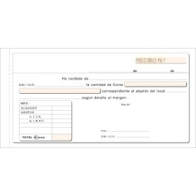 COMPRAR TALONARIO ALQUILER IVA DUPLICADO LOAN