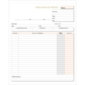 COMPRAR TALONARIO PEDIDOS HOLANDESA TRIPL. LOAN