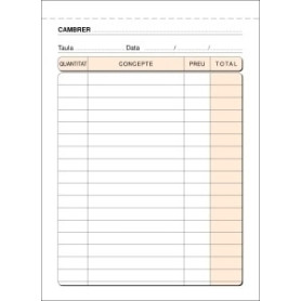 COMPRAR TALON. CAT. CAMAREROS 8º TRIPLICADO LOAN