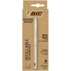 COMPRAR BOLIG.BIC CRISTAL RE´NEW METAL AZUL + 2