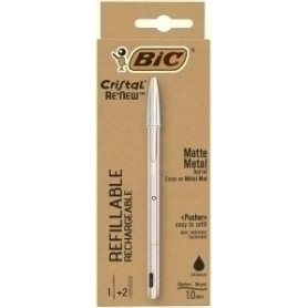 COMPRAR BOLIG.BIC CRISTAL RE´NEW METAL NEGRO + 2