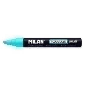 COMPRAR ROTULAD.PIZARRA MILAN FLUOGLASS AZUL