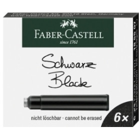 COMPRAR TINTA ESTILOG.FABER CAJA 6 CART.NEGRO