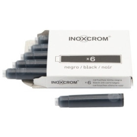 COMPRAR TINTA ESTILOG.INOXCROM CAJA 6 CART.NEGRO