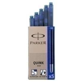 COMPRAR TINTA ESTILOG.PARKER 5 CART.AZUL PERMAN.