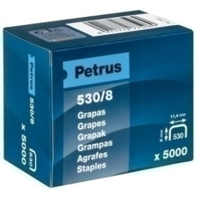COMPRAR GRAPAS PETRUS CLAV.530/ 8 COBR. cj.5000