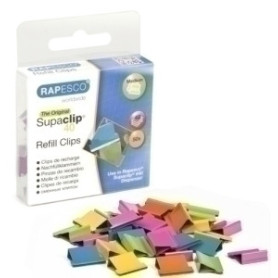 COMPRAR CLIPS RAPESCO SUPACLIP 40 COLOR C/50