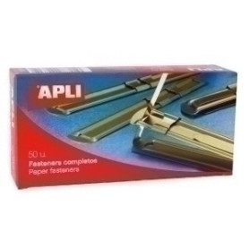 COMPRAR FASTENER APLI METAL DORADO C/50