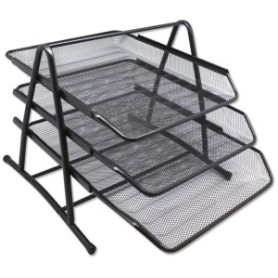 COMPRAR BANDEJA SOBREMESA MALLA NEGRA SET 3