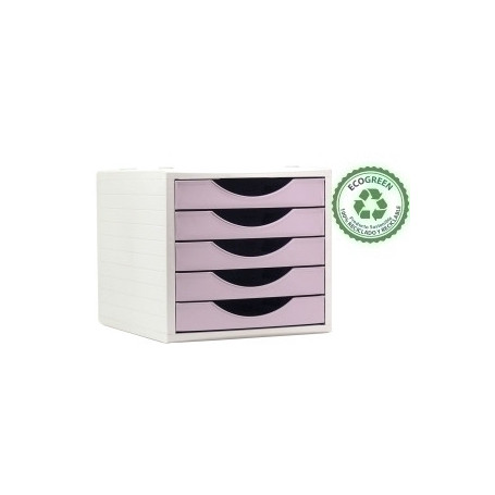 MODULO 5 CAJONES A.2000 ROSA PASTEL - 14501499/4005RSPS
