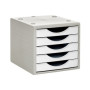 COMPRAR MODULO 5 CAJONES GRIS/BLANCO