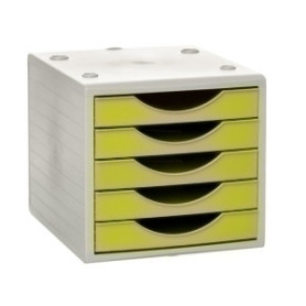 COMPRAR MODULO 5 CAJONES GRIS/KIWI