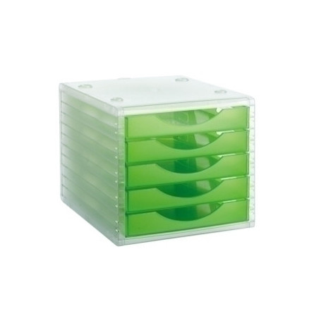 COMPRAR MODULO 5 CAJONES CRISTAL/KIWI