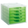 COMPRAR MODULO 5 CAJONES CRISTAL/KIWI