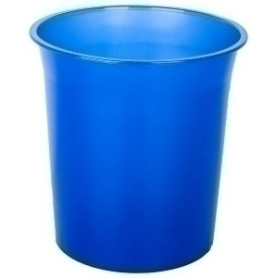 COMPRAR PAPELERA PLASTICO CERRADA TRASL.AZUL MAR