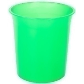 COMPRAR PAPELERA PLASTICO CERRADA TRASL.VERDE