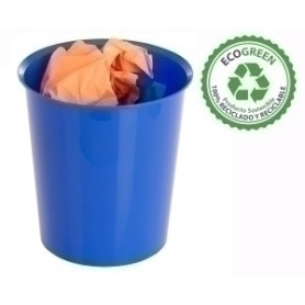 COMPRAR PAPELERA PLASTICO CERRADA A.2000 AZUL