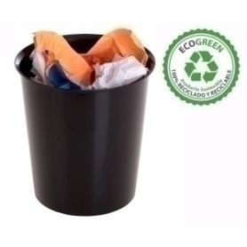 COMPRAR PAPELERA PLASTICO CERRADA A.2000 NEGRO