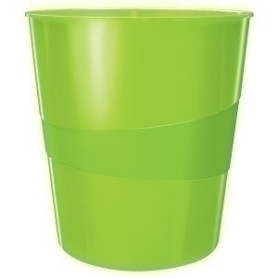 COMPRAR PAPELERA PLASTICO LEITZ WOW 15L VERDE