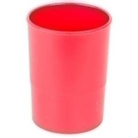 COMPRAR PORTA LAPICES PLASTICO REDONDO ROJO