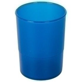 COMPRAR PORTA LAPICES PLASTICO REDONDO TR. AZUL