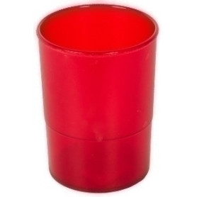 COMPRAR PORTA LAPICES PLASTICO REDONDO TR. ROJO