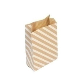 COMPRAR BOLSA PAPEL KRAFT  11x21 RAYAS P/50