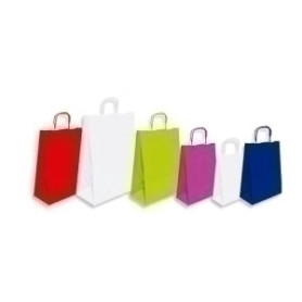COMPRAR BOLSA PAPEL CELUL.BLANCO 27x37 ROJO P/50