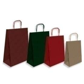 COMPRAR BOLSA PAPEL KRAFT LISO 32x40 ROJO P/50