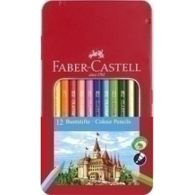 COMPRAR LAPICES COLOR FABER  est.METAL 12